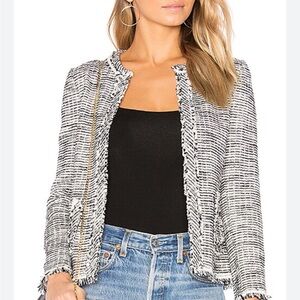 Rebecca Taylor Gray and White Blazer